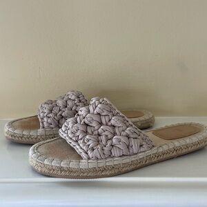 Espadrille Slides With Knotted Detail
